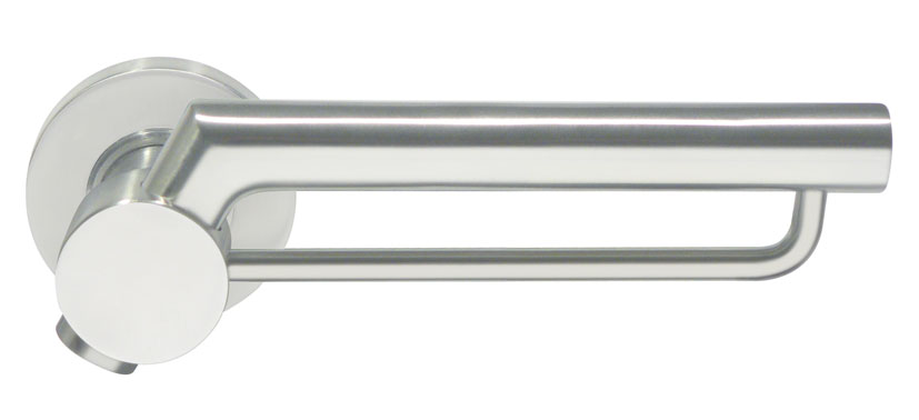 Valencia Lever Door Handle Set (stainless steel)